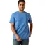Ariat Vertical Logo Men's Tee - Riviera