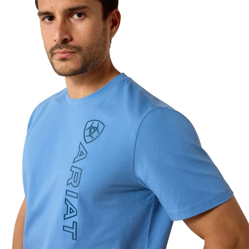 Ariat Vertical Logo Men's Tee - Riviera-2