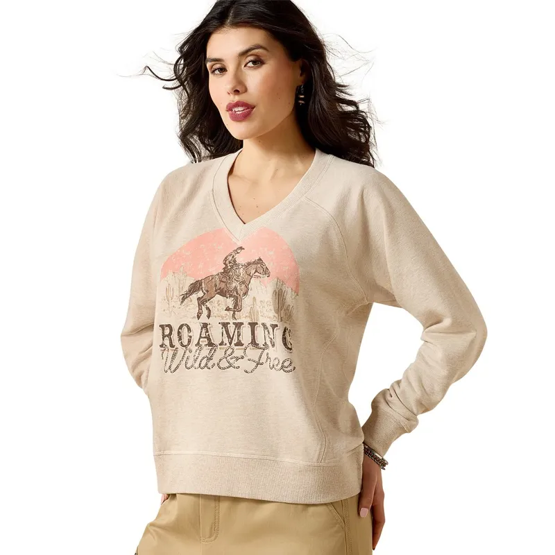 Ariat Victoria Women's Sweatshirt - Khaki Heather