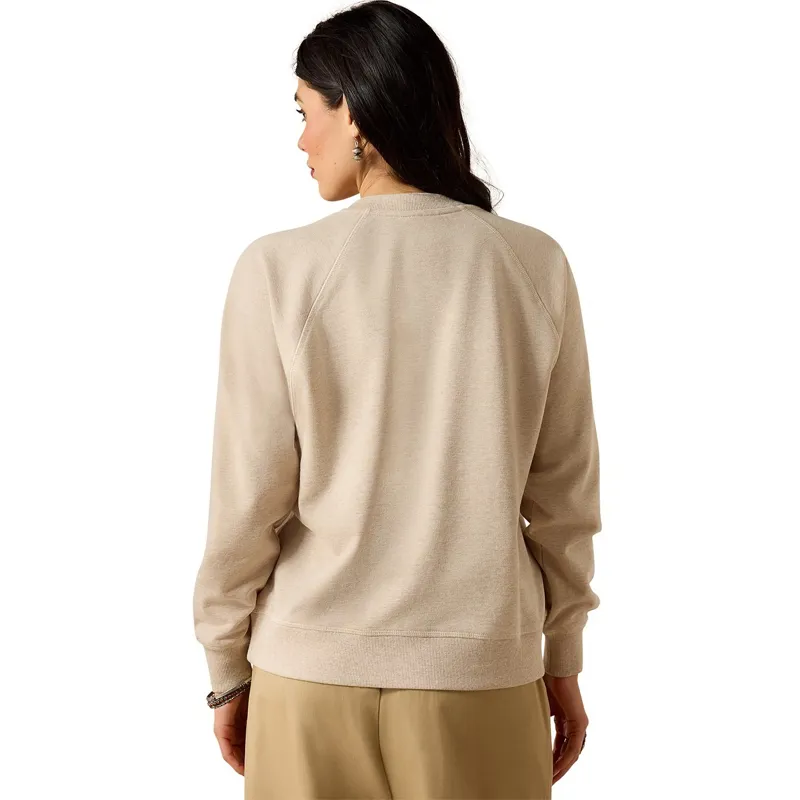 Ariat Victoria Women's Sweatshirt - Khaki Heather-1