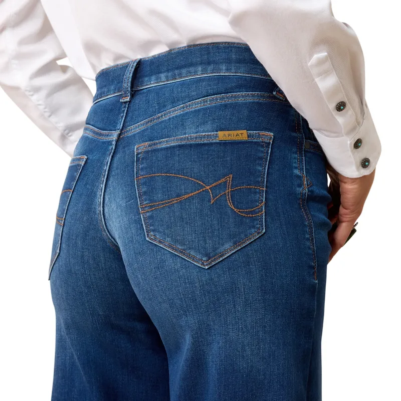 Ariat Revel Vilma Ultra Stretch Women's Wide Leg Jeans - Norwalk-3