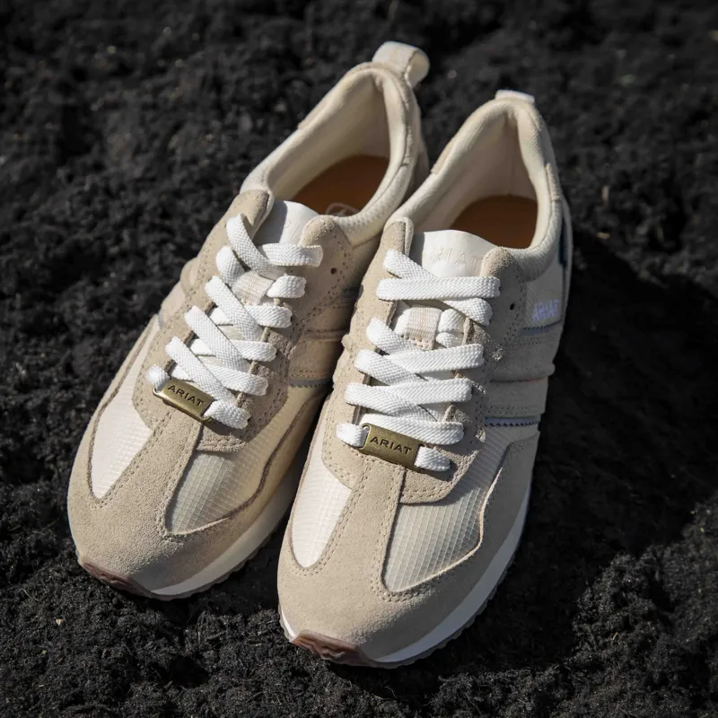 Ariat Ranch Runner Waterproof Women's Sneakers - Cloud Cream-3