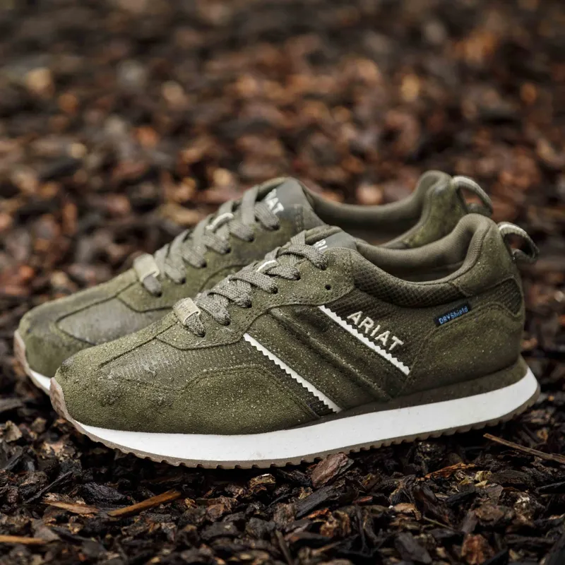 Ariat Ranch Runner Waterproof Womens Sneakers - Olive Night-9