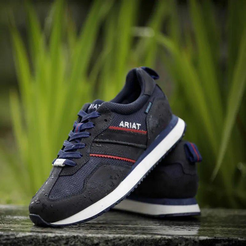 Ariat Ranch Runner Waterproof Womens Sneakers - Navy-1