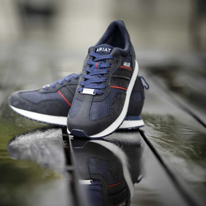 Ariat Ranch Runner Waterproof Womens Sneakers - Navy-9