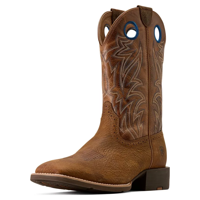 Ariat Sport Sidebet Men's Square Toe Western Boots - Toasted Grain/Tan