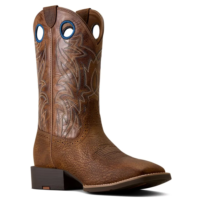 Ariat Sport Sidebet Men's Square Toe Western Boots - Toasted Grain/Tan-6
