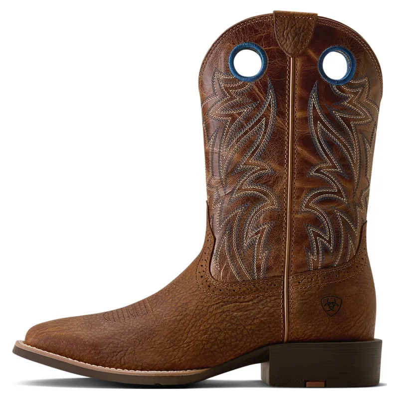 Ariat Sport Sidebet Men's Square Toe Western Boots - Toasted Grain/Tan-5