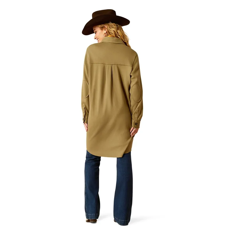 Ariat Vagabond Womens Long Shirt - Burnt Olive-1