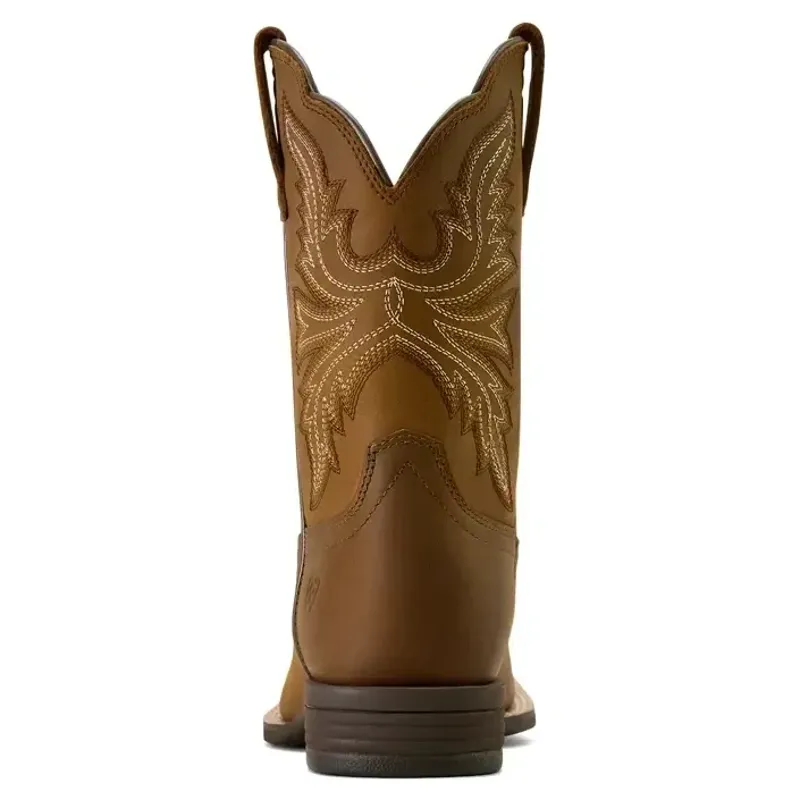 Ariat Westwood Wide Square Toe Kids Western Boots - Distressed Brown-3