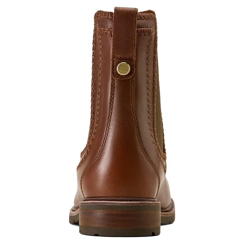 Ariat Wexford Whipstitch Womens Chelsea Boots - Deep Cognac-3