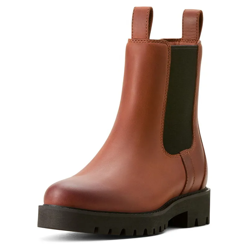 Ariat Wexford Lug Mid Waterproof Womens Chelsea Boots - Rockwood