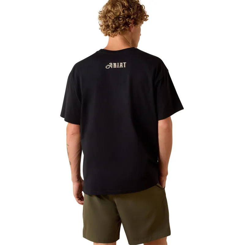 Ariat Wild Life Men's Boxy T-Shirt - Washed Black-1