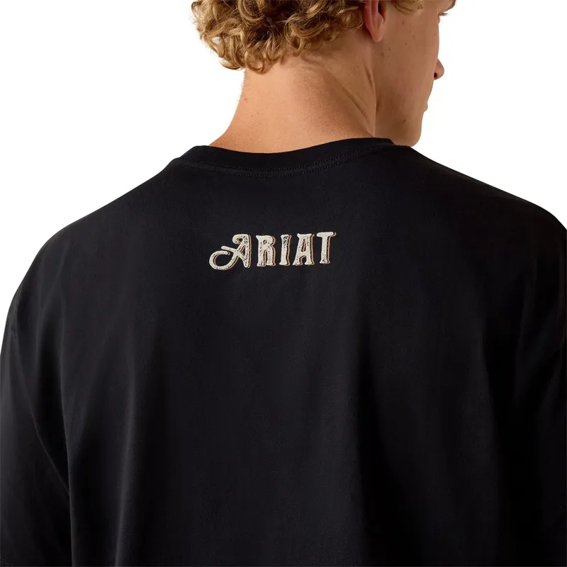 Ariat Wild Life Men's Boxy T-Shirt - Washed Black-3