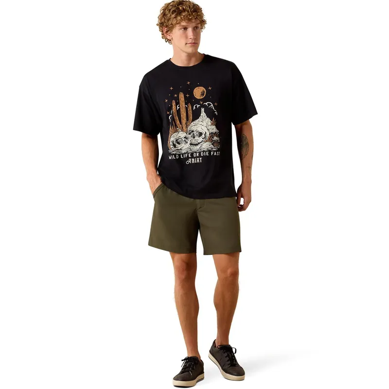 Ariat Wild Life Men's Boxy T-Shirt - Washed Black-4