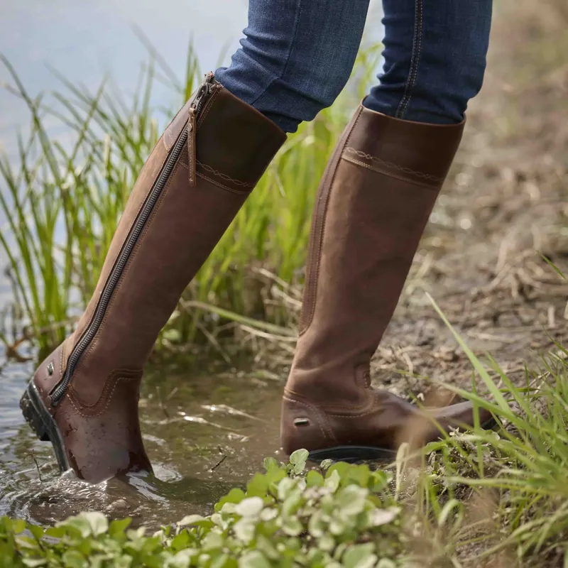 Ariat Windsor Women's Waterproof Country Boots - Tobacco Brown-1
