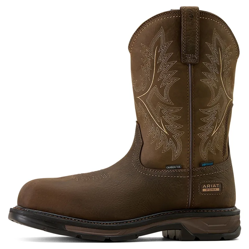 Ariat WorkHog XT Waterproof Wide Square Carbon Toe Men's Work Boots - Bruin Brown/Mocha-4