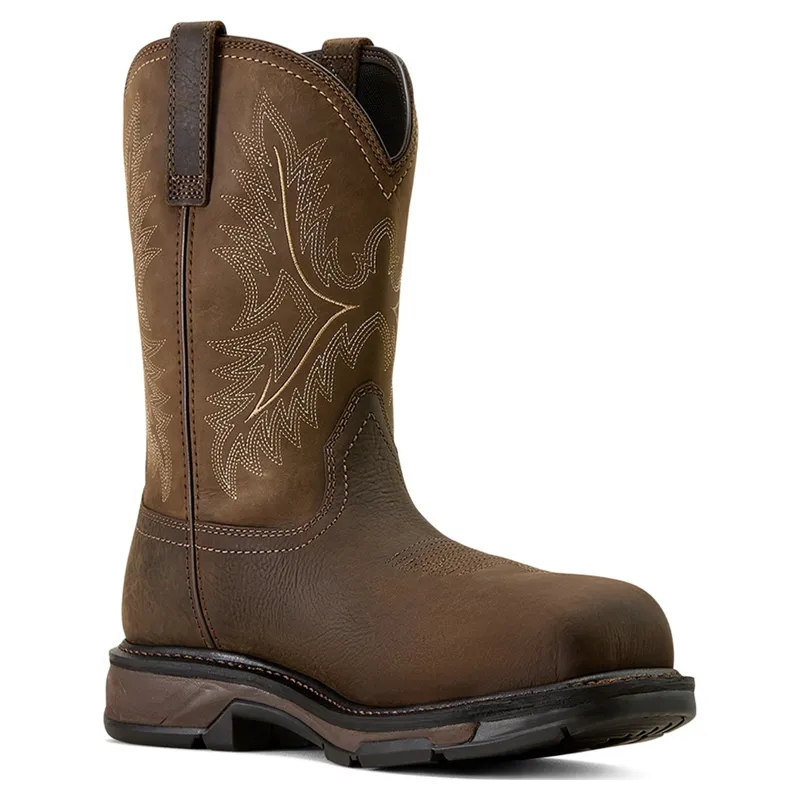 Ariat WorkHog XT Waterproof Wide Square Carbon Toe Men's Work Boots - Bruin Brown/Mocha-7