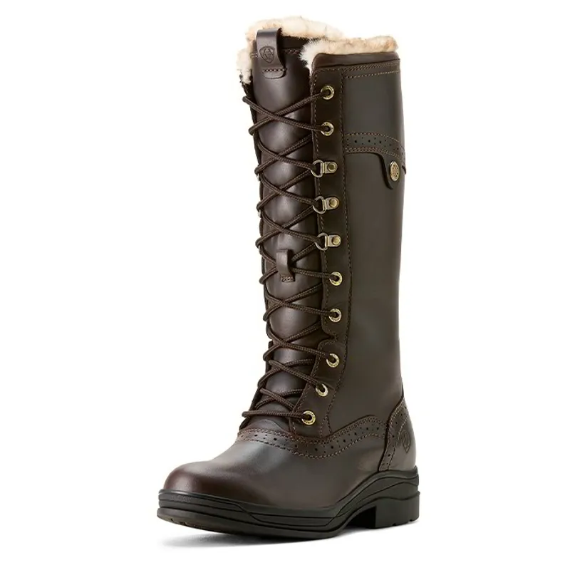 Ariat Wythburn II Sherpa Waterproof Womens Country Boots - Dark Mocha