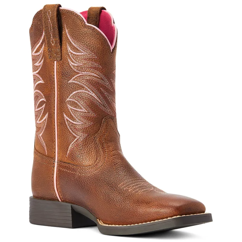 Ariat Firecatcher Youth Western Boots - Russet Brown-4
