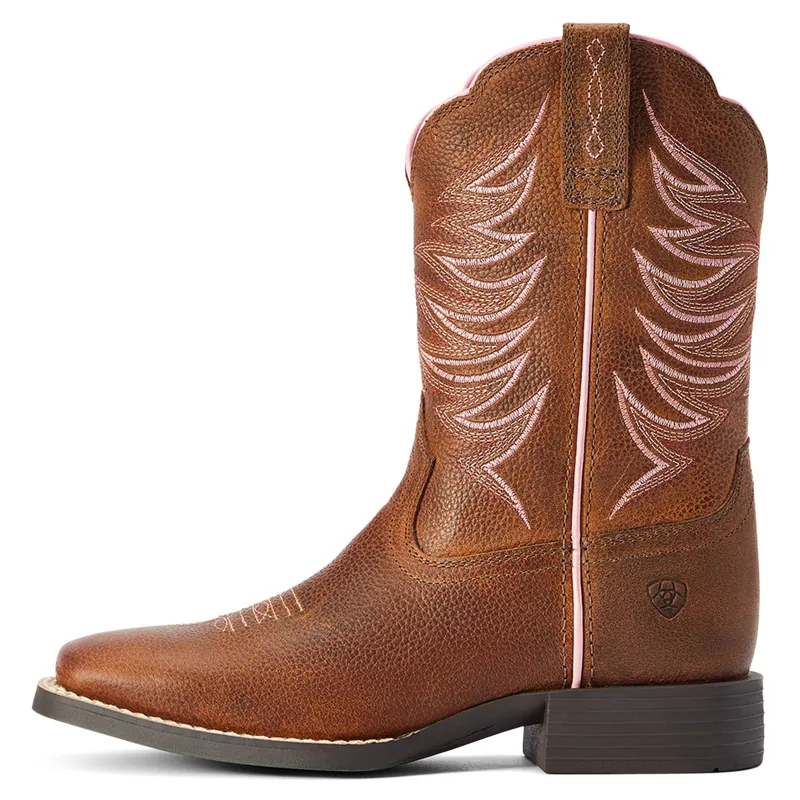 Ariat Firecatcher Youth Western Boots - Russet Brown-2