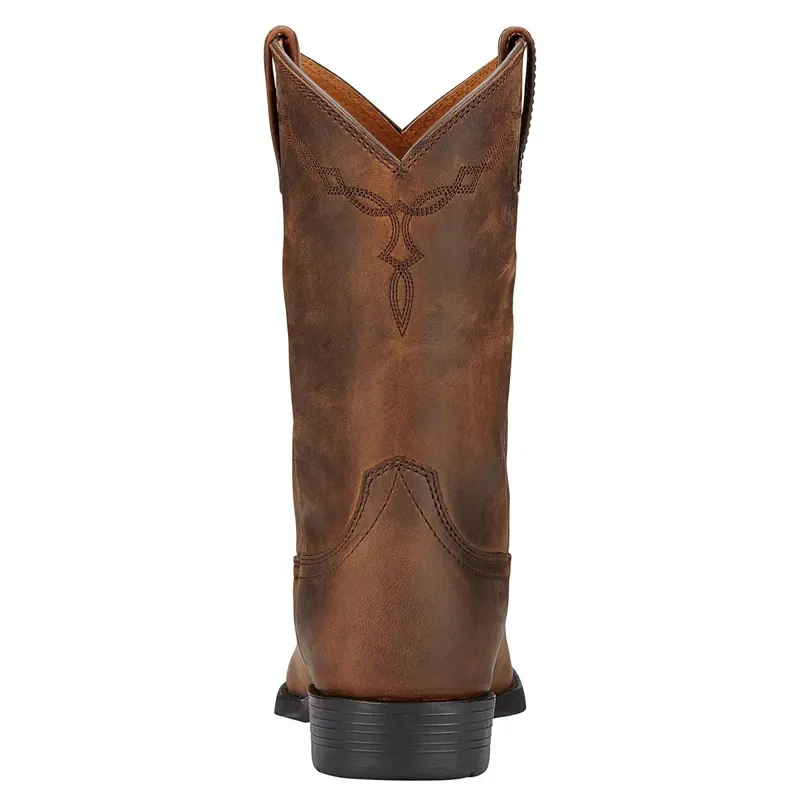 Ariat Heritage Roper Womens Western Boots - Distressed Brown-1