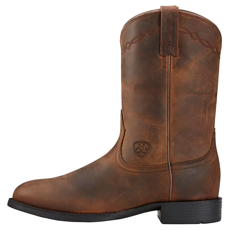 Ariat Heritage Roper Womens Western Boots - Distressed Brown-2