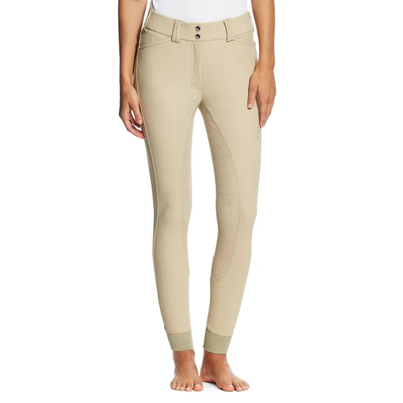Ariat Tri Factor Grip Full Seat Womens Competition Breeches - Tan
