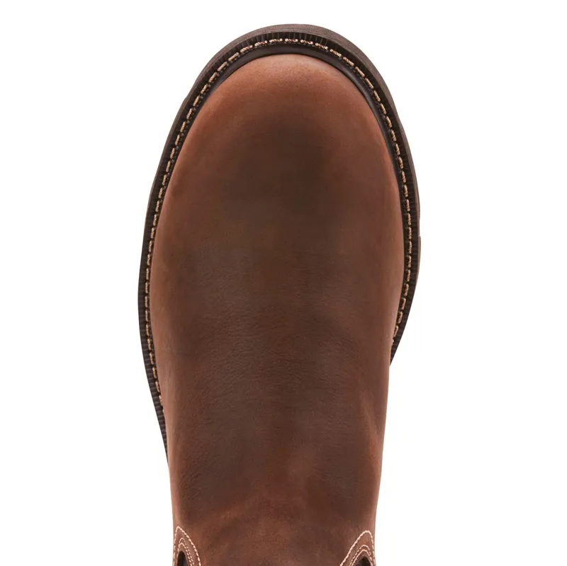Ariat Groundbreaker Waterproof Steel Toe Mens Work Boots - Dark Brown-4