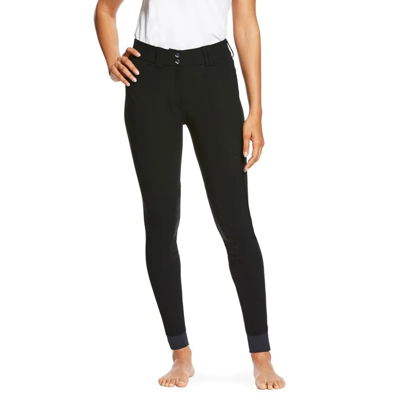 Ariat Tri Factor Grip Knee Patch Womens Breeches - Black