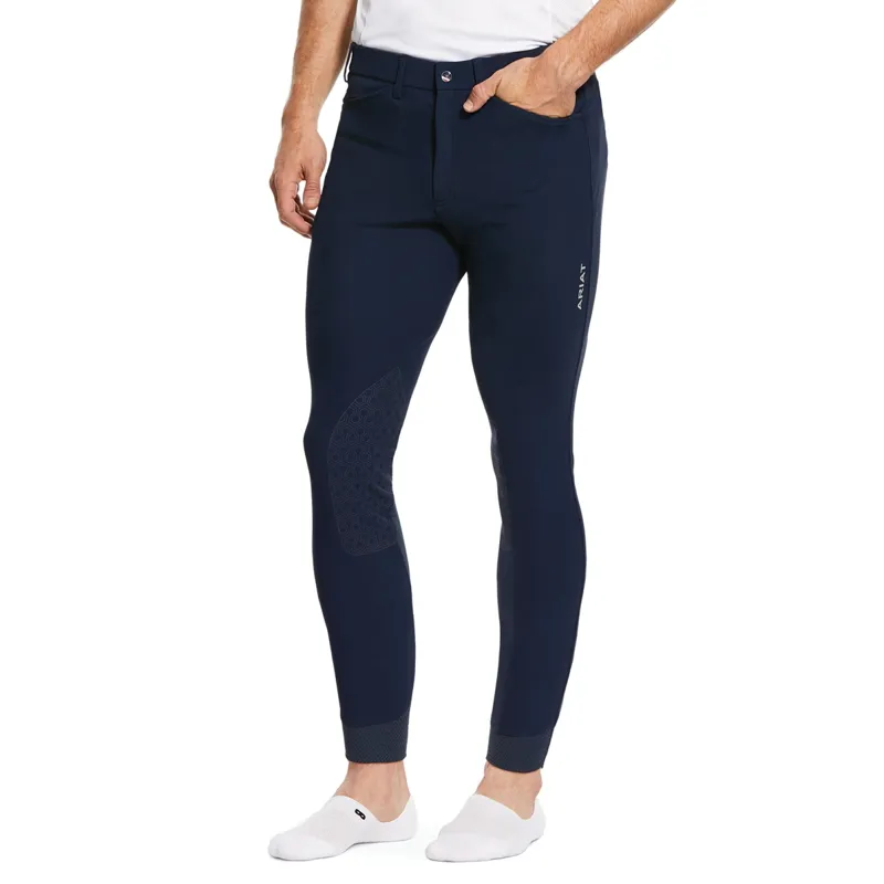 Ariat Tri Factor Grip Knee Patch Men's Breeches - Navy
