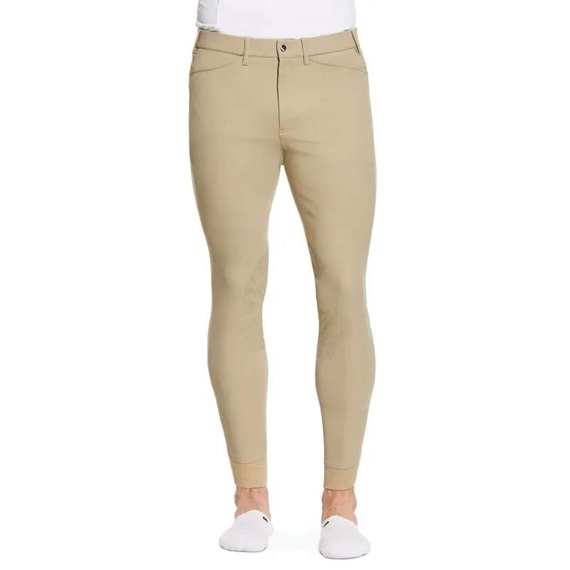 Ariat Tri Factor Grip Knee Patch Men's Competition Breeches - Tan