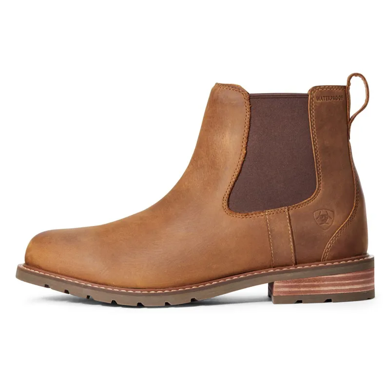 Ariat Wexford Men's Waterproof Chelsea Boots - Weathered Brown-2