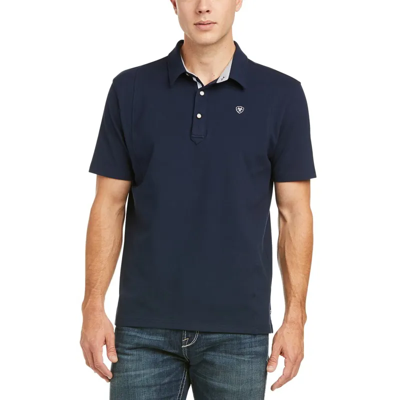Ariat Medal Men's Polo Shirt - Navy