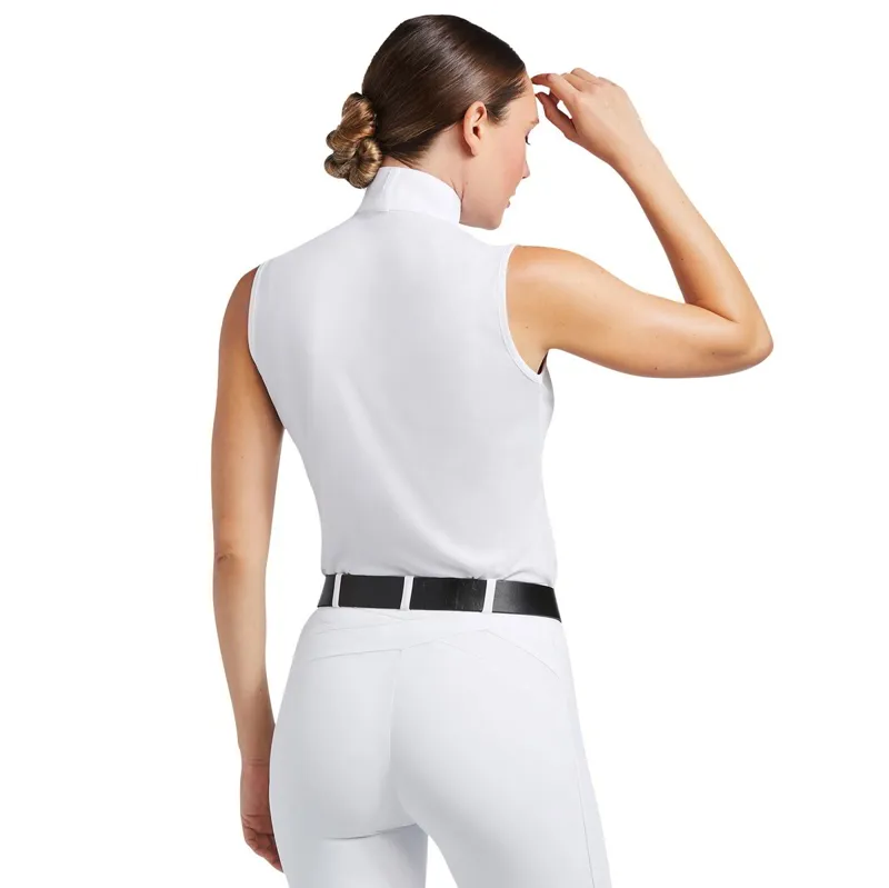 Ariat Aptos Sleeveless Womens Show Shirt - White-1