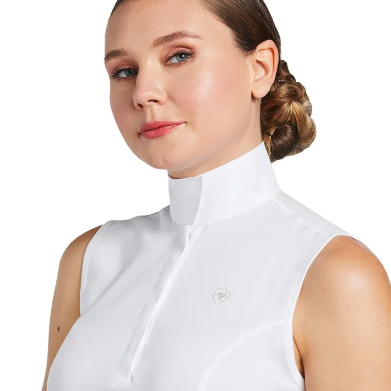 Ariat Aptos Sleeveless Womens Show Shirt - White-2