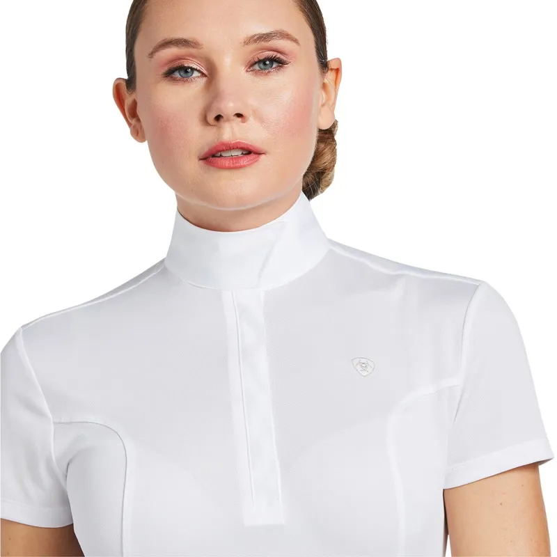 Ariat Aptos Short Sleeve Womens Show Shirt - White-2