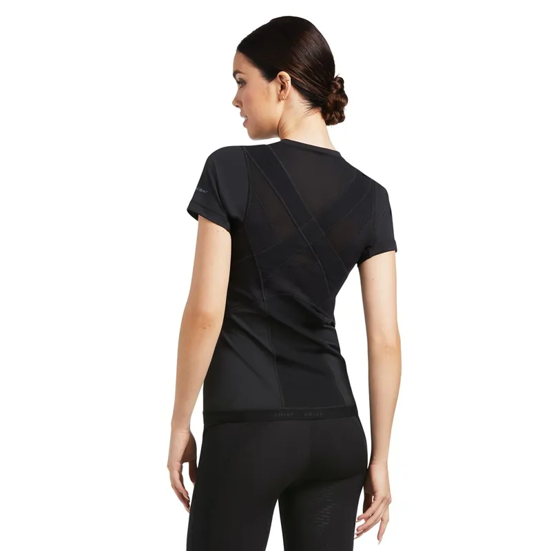 Ariat Ascent Crew Womens Base Layer - Black-1