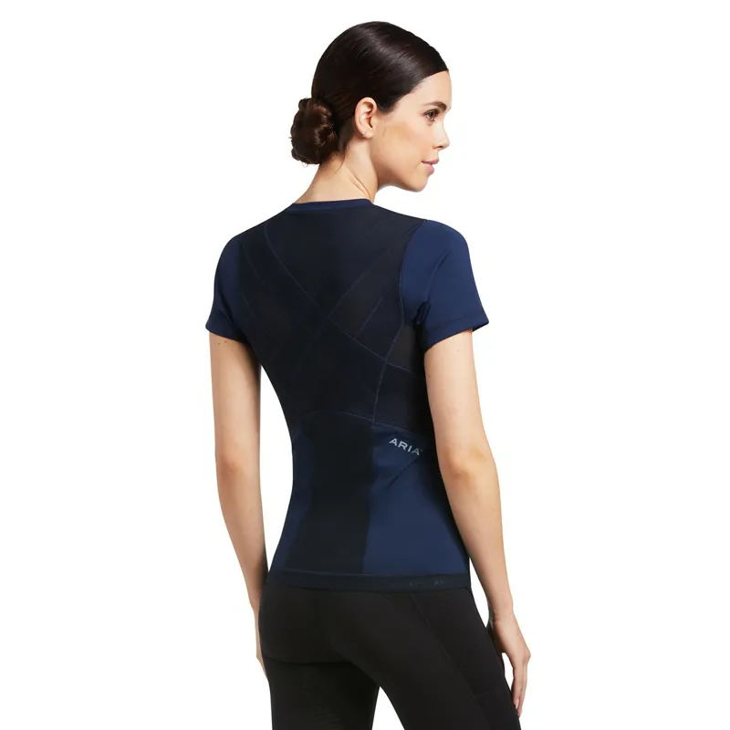Ariat Ascent Crew Ladies Base Layer - Navy-1
