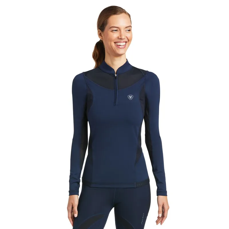 Ariat Ascent 1/4 Zip Women's Base Layer - Navy