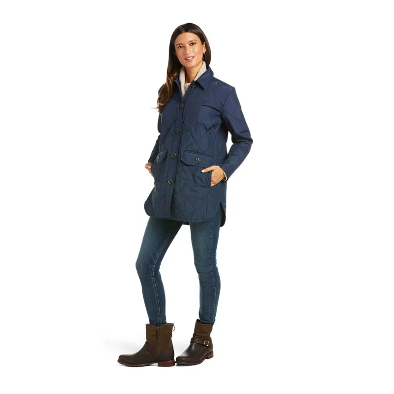 Ariat Country Belmont Ladies Shirt Jacket - Navy-2