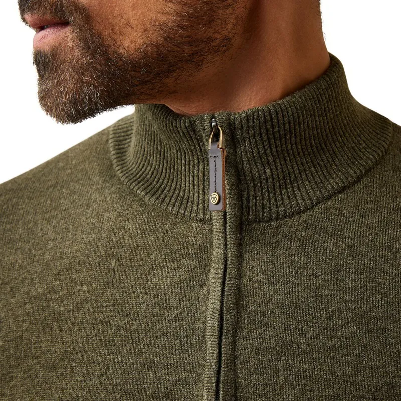 Ariat Country Bolinas 1/2 Zip Men's Sweater - Earth-2