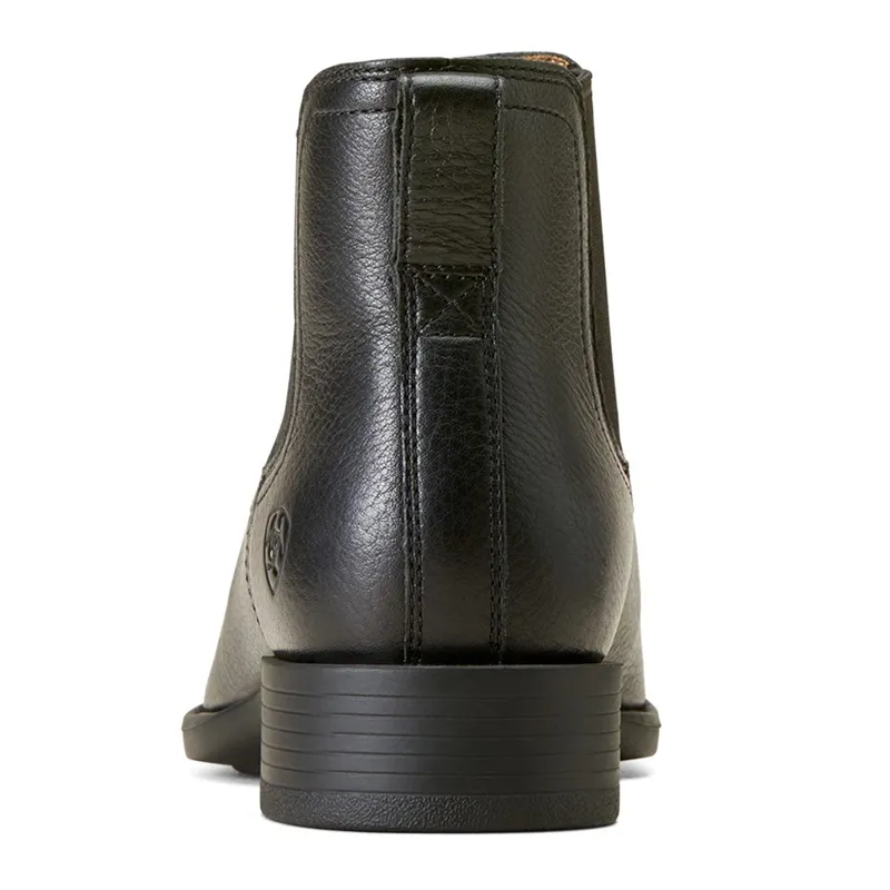 Ariat Men's Booker Ultra Square Toe Short Western Boots - Black Deertan-1