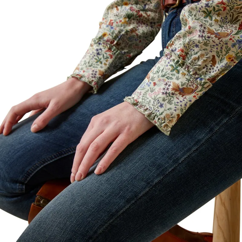 Ariat Country Clarion Women's Blouse - Bird Print-2