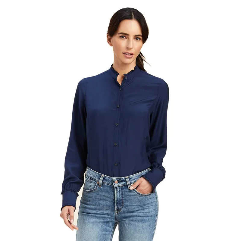 Ariat Country Clarion Womens Blouse - Navy