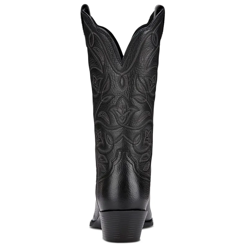 Ariat Heritage Round Toe Women's Western Boots - Black Deertan-1