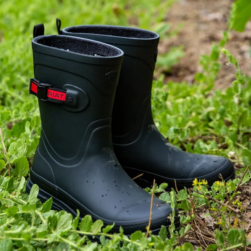Ariat Kelmarsh Mid Womens Short Rubber Boots - Navy-5