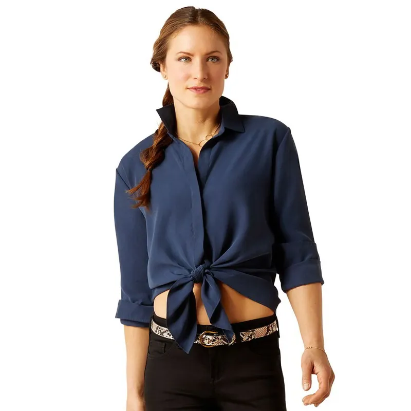 Ariat Country Larkspur Women's Long Sleeve Blouse - Navy