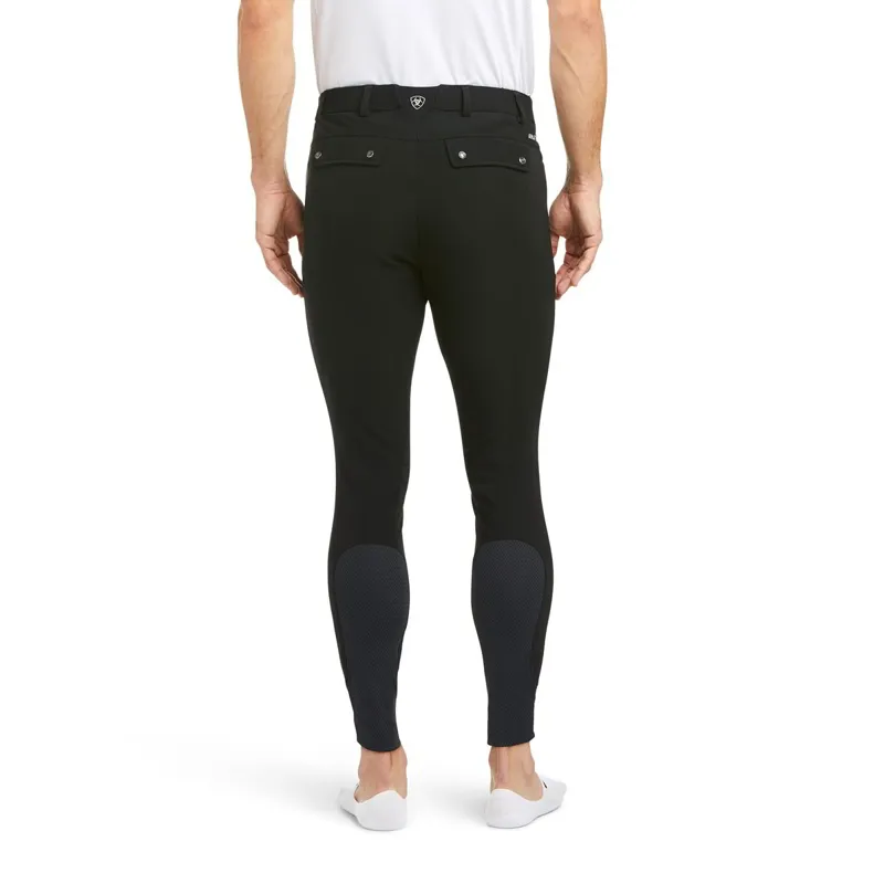 Ariat Tri Factor Grip Knee Patch Men's Breeches - Black-1