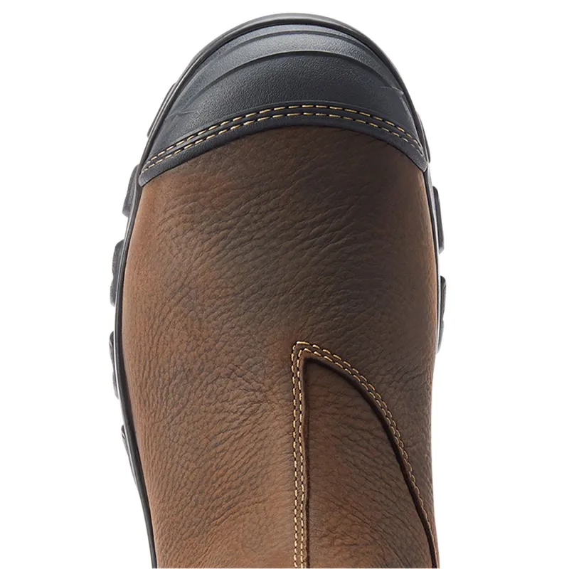 Ariat Treadfast Chelsea Waterproof Steel Toe Men's Work Boots - Brown-4